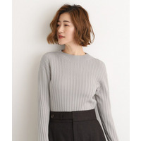 【石川梨華さん着用】ミニケーブルニット【毛玉軽減／洗える】