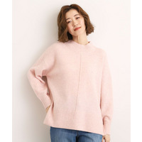 【洗える】ふんわりウール混オーバーサイズニット