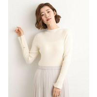 【吸湿発熱／帯電防止】ハイネックリブプルオーバー