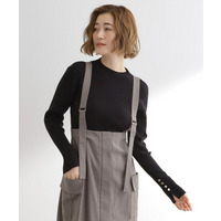 【吸湿発熱／帯電防止】ハイネックリブプルオーバー