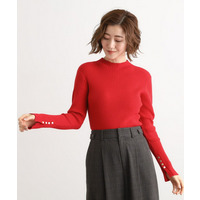 【吸湿発熱／帯電防止】ハイネックリブプルオーバー