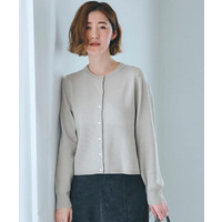 【毛玉軽減／洗える】編地切替カーディガン