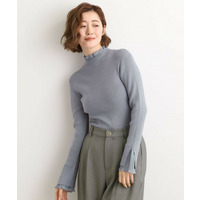 プリーツレイヤードニットプルオーバー