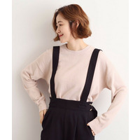 ラメモールヤーンプルオーバーニット