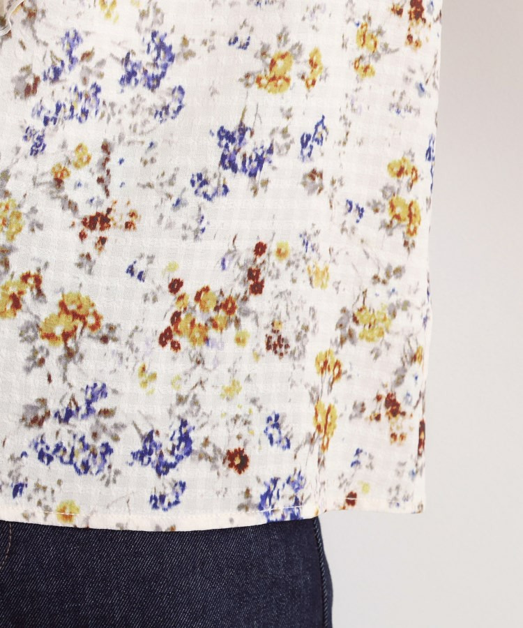 カスリフラワープリントブラウス16