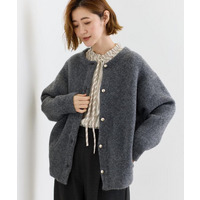 ふっくらやわらかく、毛混オーバーニットカーディガン