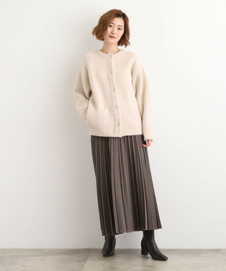 ふっくらやわらかく、毛混オーバーニットカーディガン10