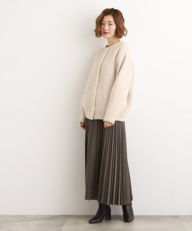 ふっくらやわらかく、毛混オーバーニットカーディガン11