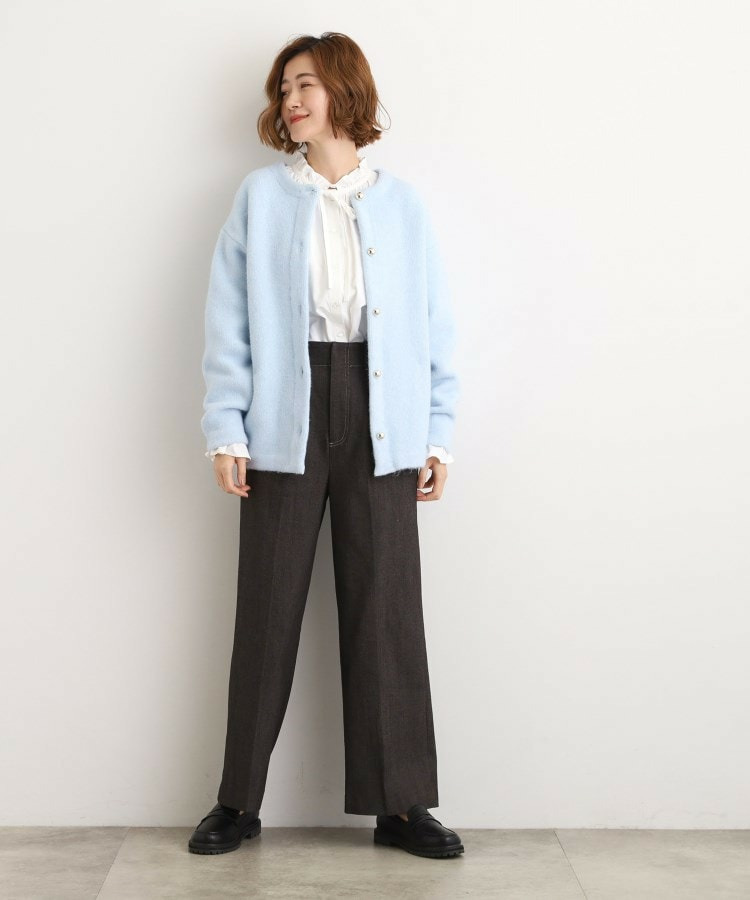 ふっくらやわらかく、毛混オーバーニットカーディガン14