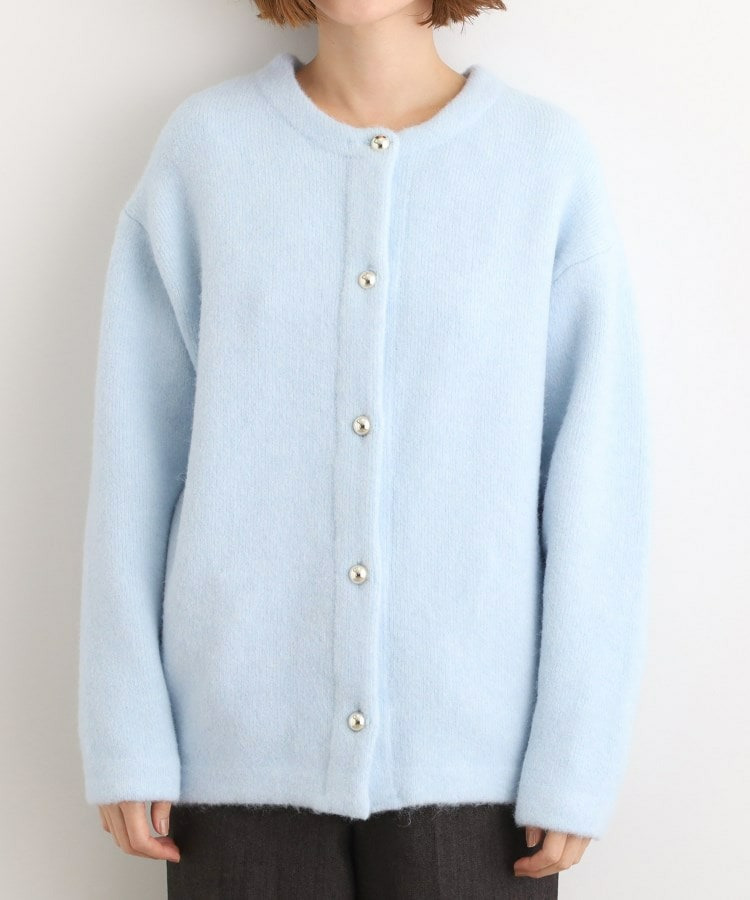 ふっくらやわらかく、毛混オーバーニットカーディガン17