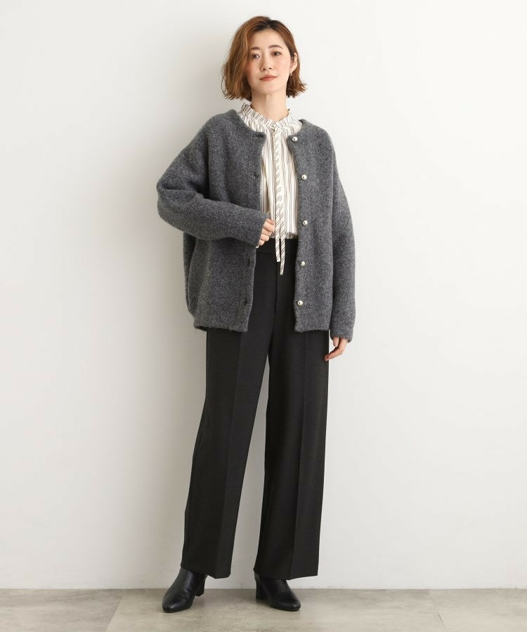 ふっくらやわらかく、毛混オーバーニットカーディガン6