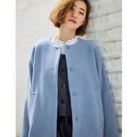 【ウール混】軽やかに羽織れるショートコート