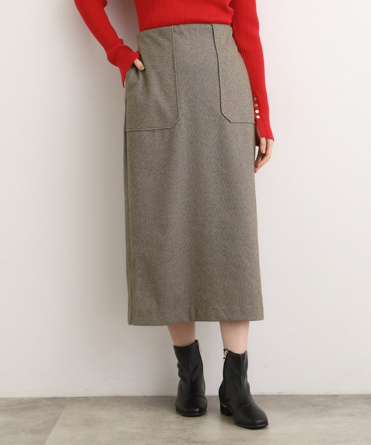 起毛ジャカードナロースカート10