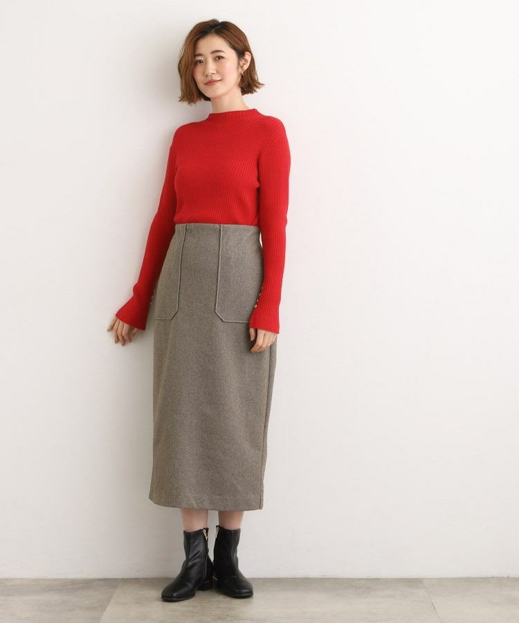 起毛ジャカードナロースカート11