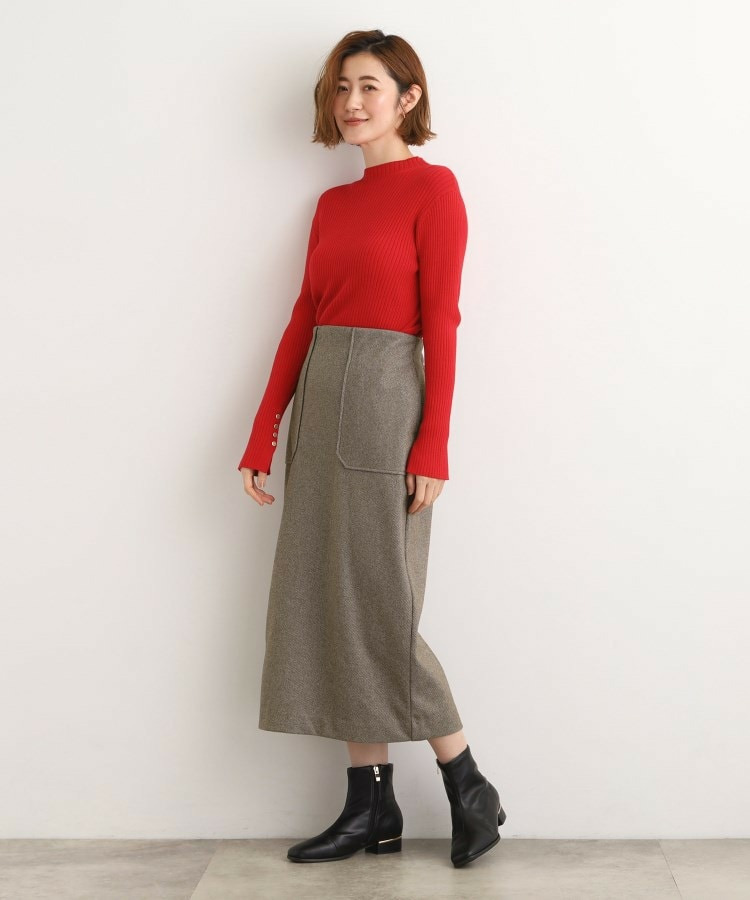 起毛ジャカードナロースカート12