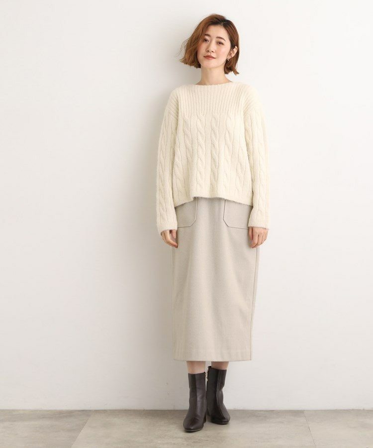 起毛ジャカードナロースカート3