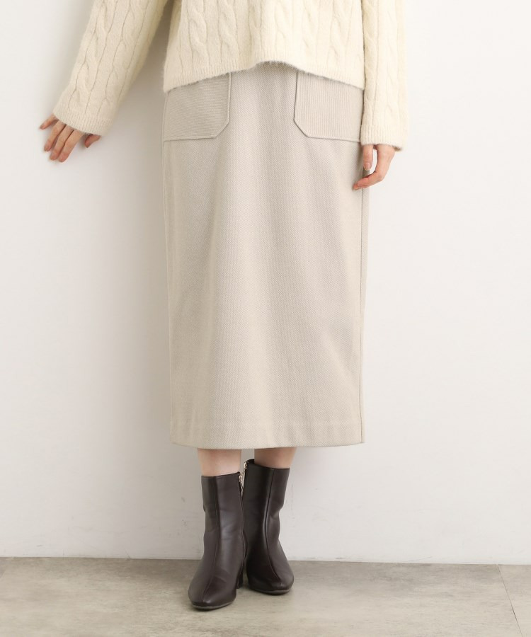 起毛ジャカードナロースカート1
