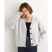 ケーブルアクセント Vネックカーディガン