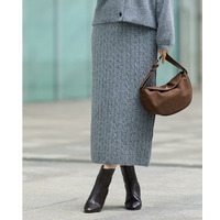 【SETITEM】ケーブルニットスカート