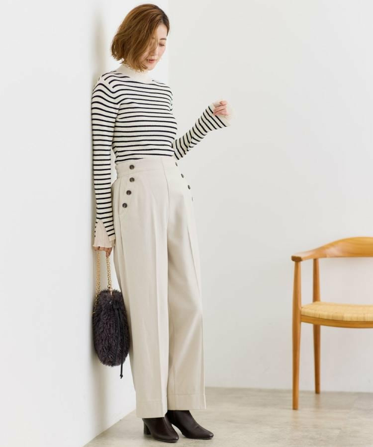 【洗える/美シルエット】マリンワイドパンツ11