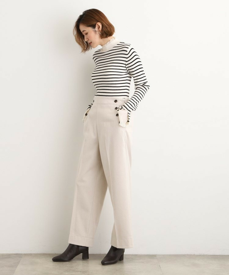 【洗える/美シルエット】マリンワイドパンツ14