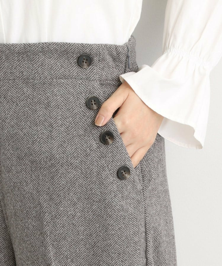 【洗える/美シルエット】マリンワイドパンツ25