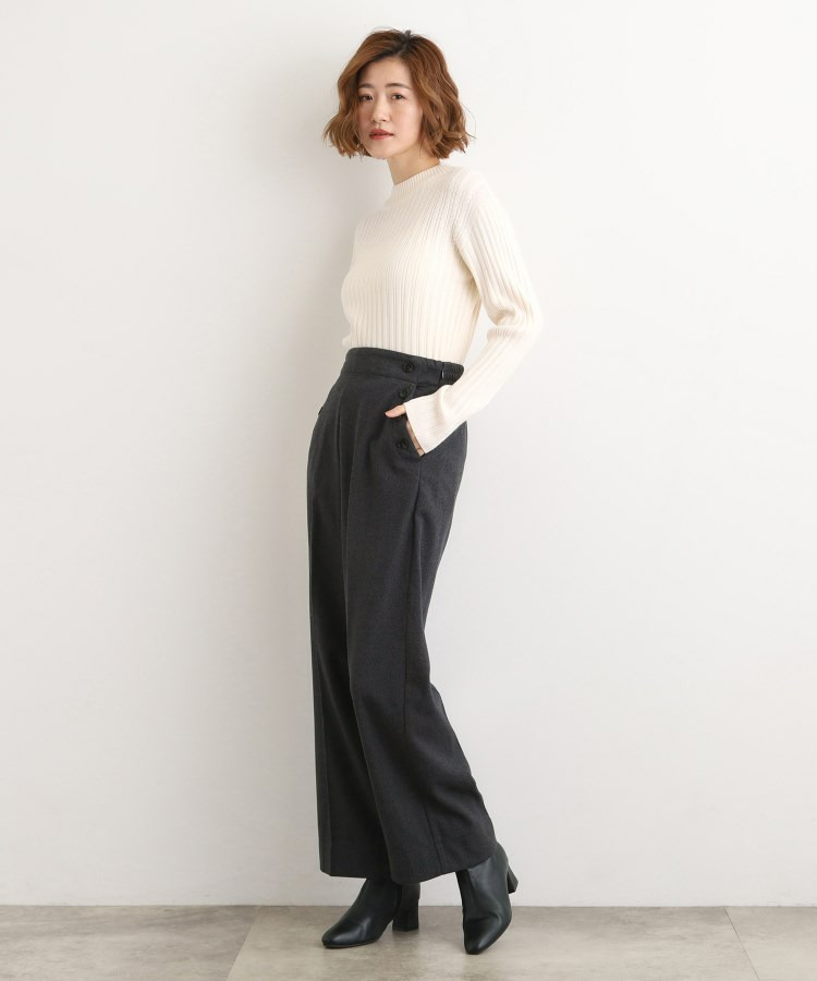 【洗える/美シルエット】マリンワイドパンツ7
