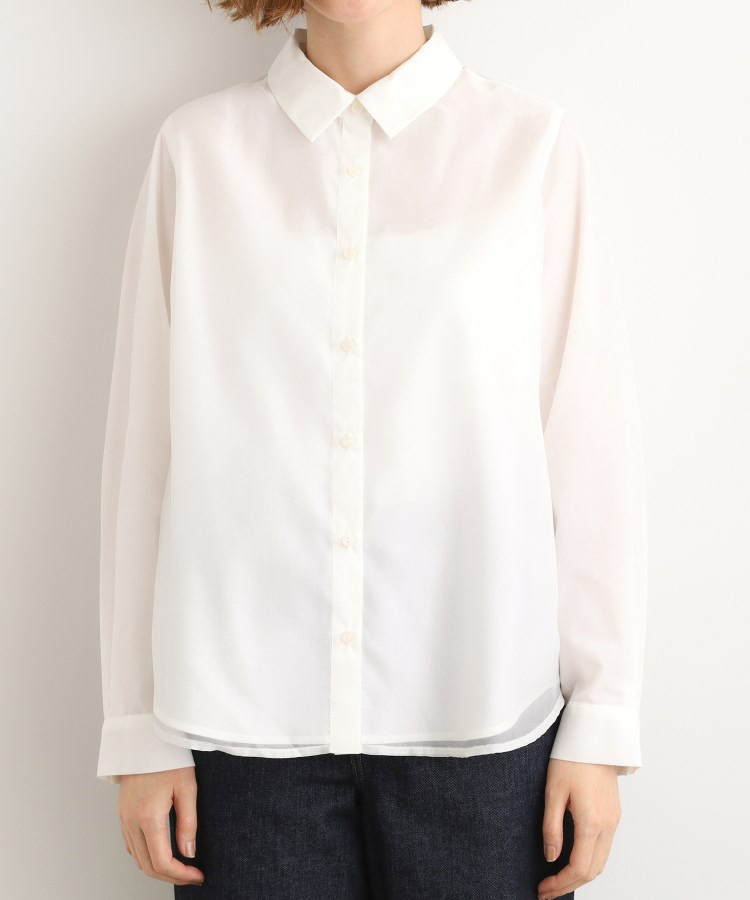 オーガンジーレイヤードシャツ10