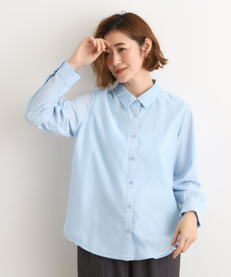 オーガンジーレイヤードシャツ2