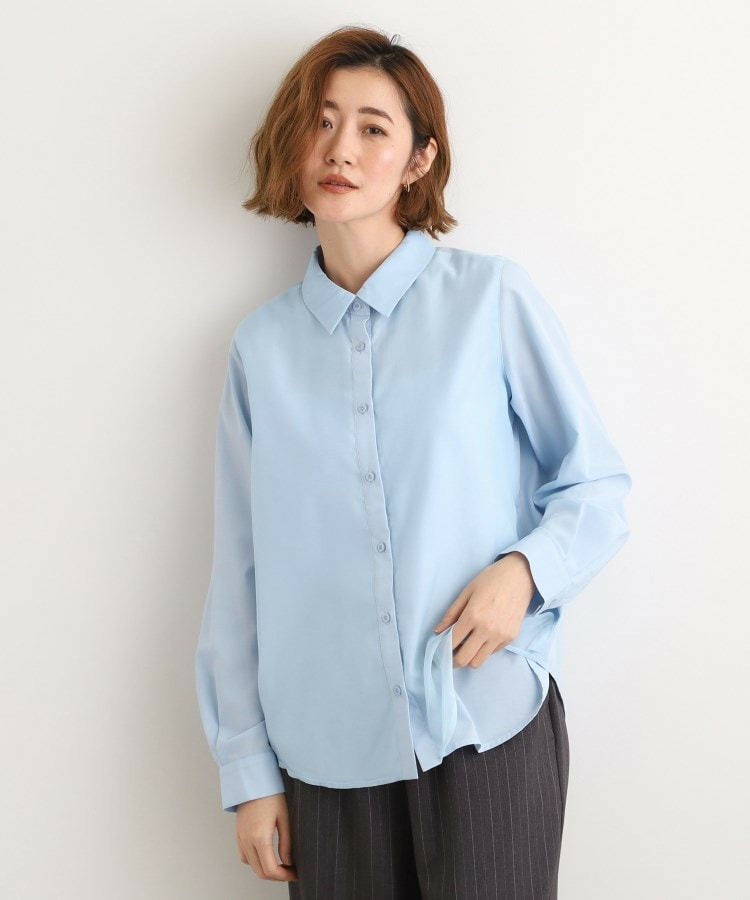 オーガンジーレイヤードシャツ1