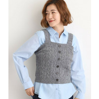 【SETITEM】ケーブルニットビスチェ