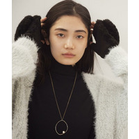 オーバーサイズフェザーカーディガン