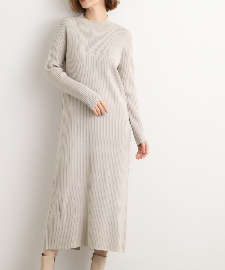 【2点SET/体型カバー】一枚で決まる、ペプラムベスト×ニットワンピース20