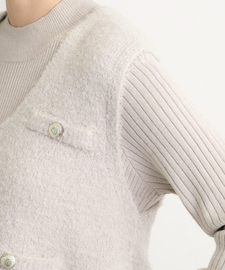 【2点SET/体型カバー】一枚で決まる、ペプラムベスト×ニットワンピース22