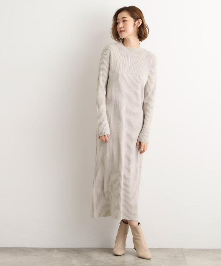 【2点SET/体型カバー】一枚で決まる、ペプラムベスト×ニットワンピース5