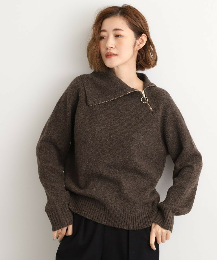 サイドジップカラーニットプルオーバー10