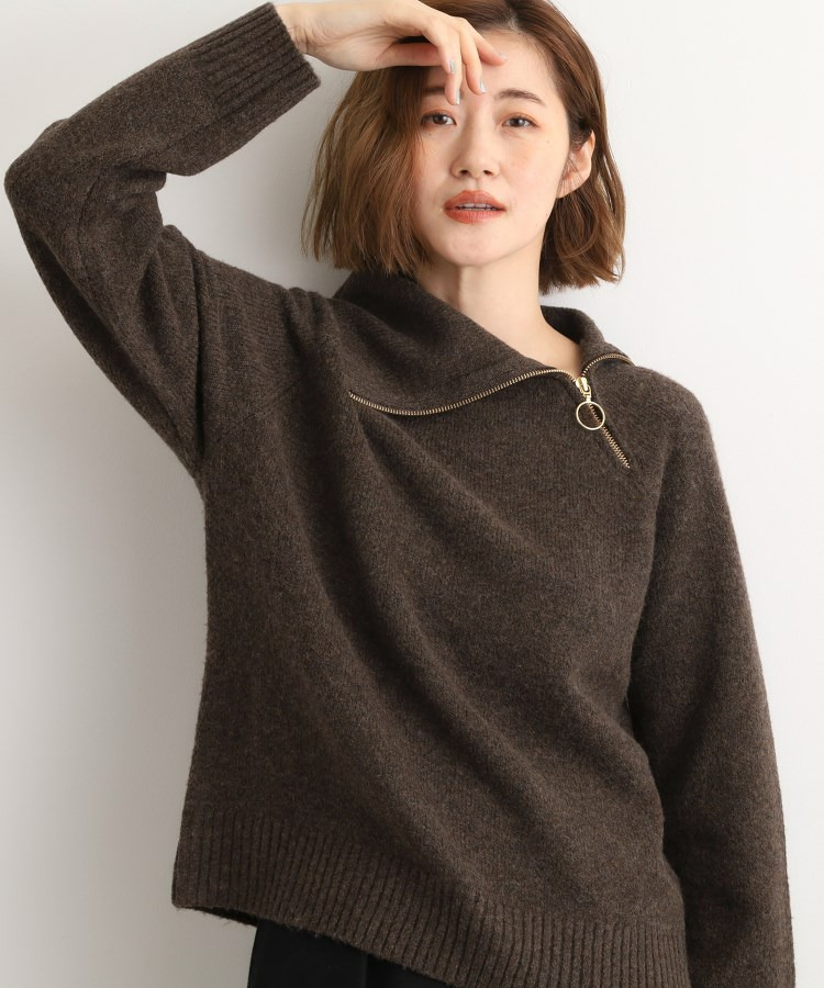 サイドジップカラーニットプルオーバー11