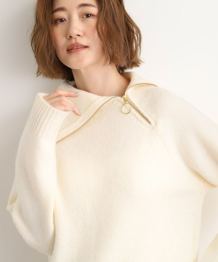 サイドジップカラーニットプルオーバー2