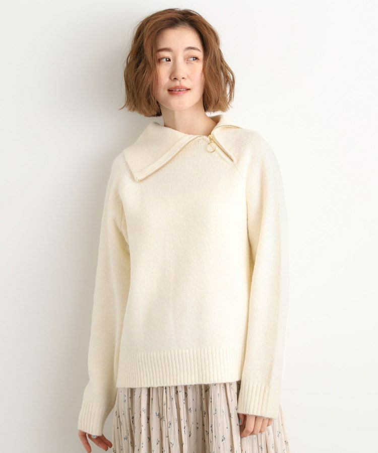 サイドジップカラーニットプルオーバー3