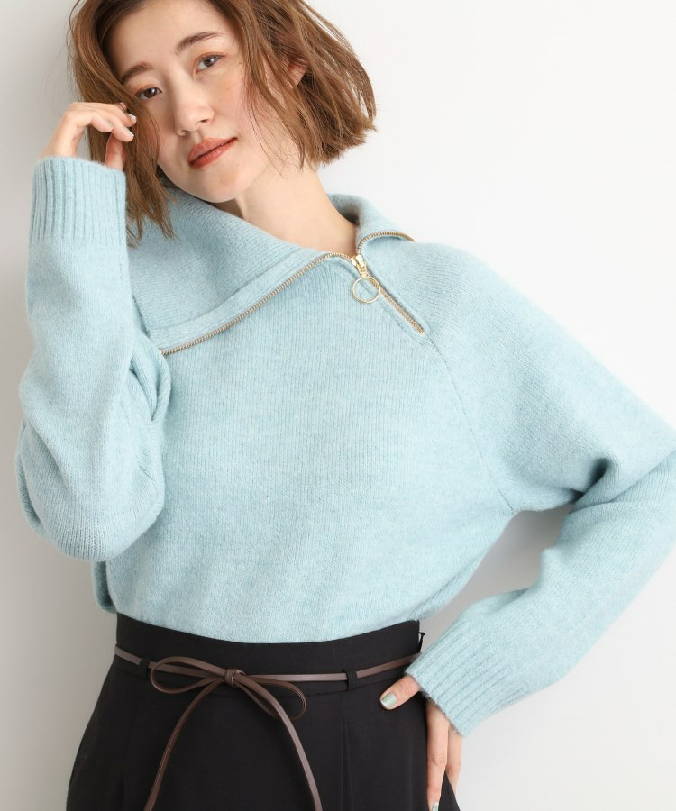 サイドジップカラーニットプルオーバー6