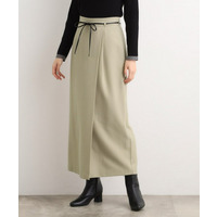 合皮ベルト付きナロースカート