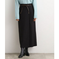 合皮ベルト付きナロースカート