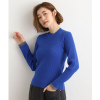 袖口配色リブニット