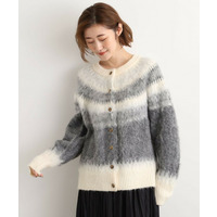 求心柄ジャカードニットカーディガン