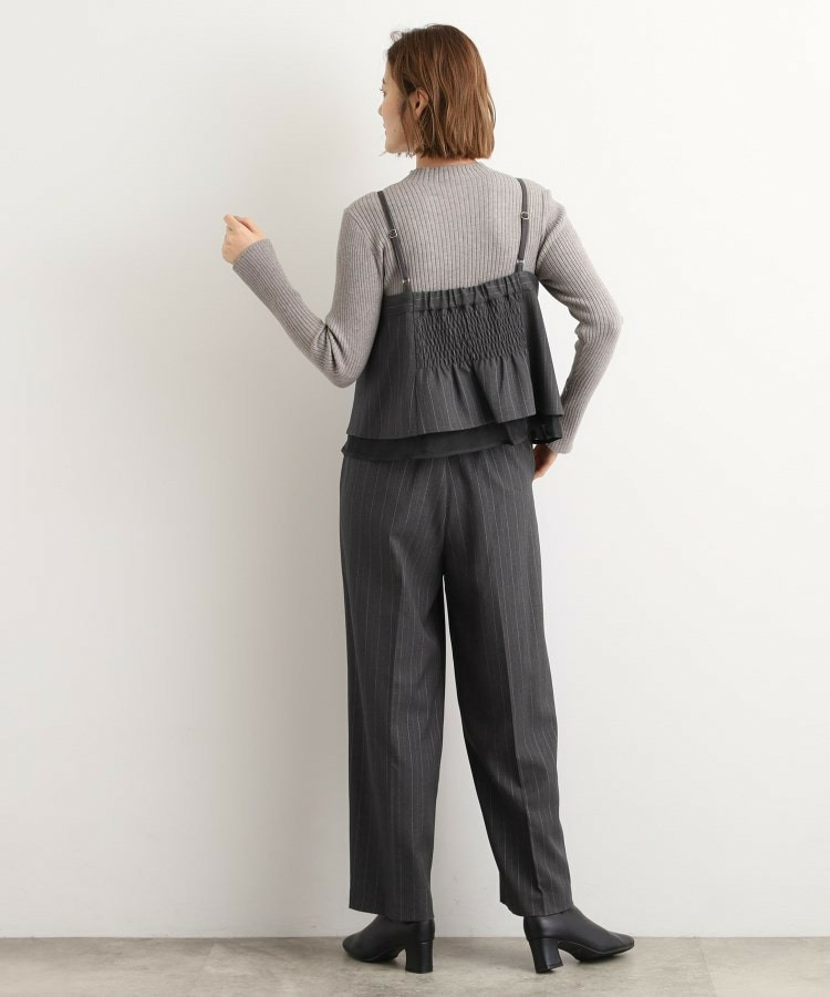 【2点SET/体型カバー】透け感とレイヤードで大人の遊び心を、ビスチェSET UP21