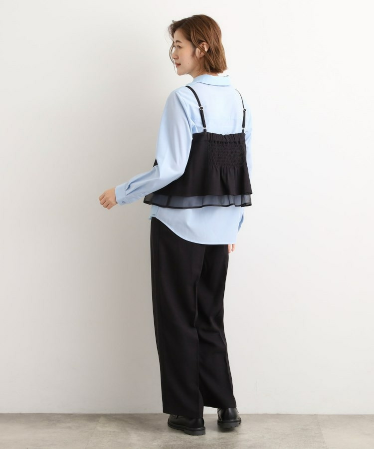 【2点SET/体型カバー】透け感とレイヤードで大人の遊び心を、ビスチェSET UP3