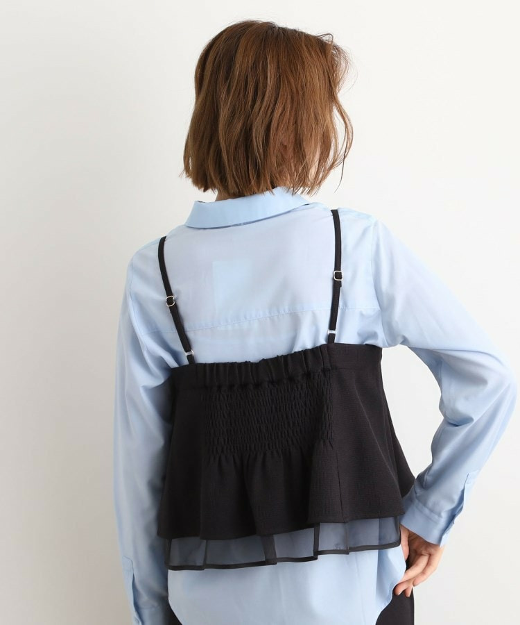 【2点SET/体型カバー】透け感とレイヤードで大人の遊び心を、ビスチェSET UP5