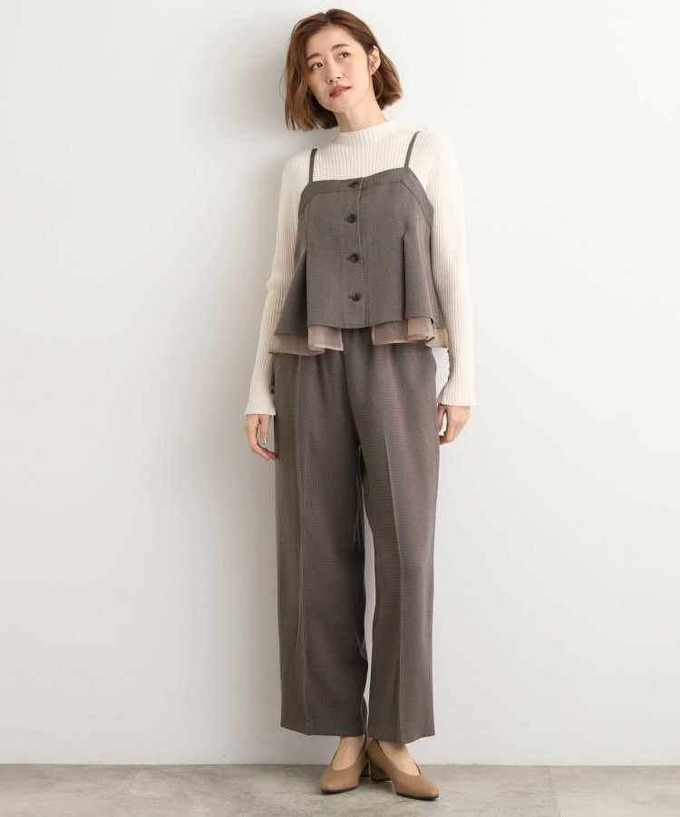 【2点SET/体型カバー】透け感とレイヤードで大人の遊び心を、ビスチェSET UP9