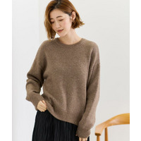 華やぎ冬ニット　ミニスパンコールフェザーニット