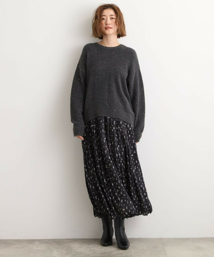 ミニスパンコールフェザープルオーバー8